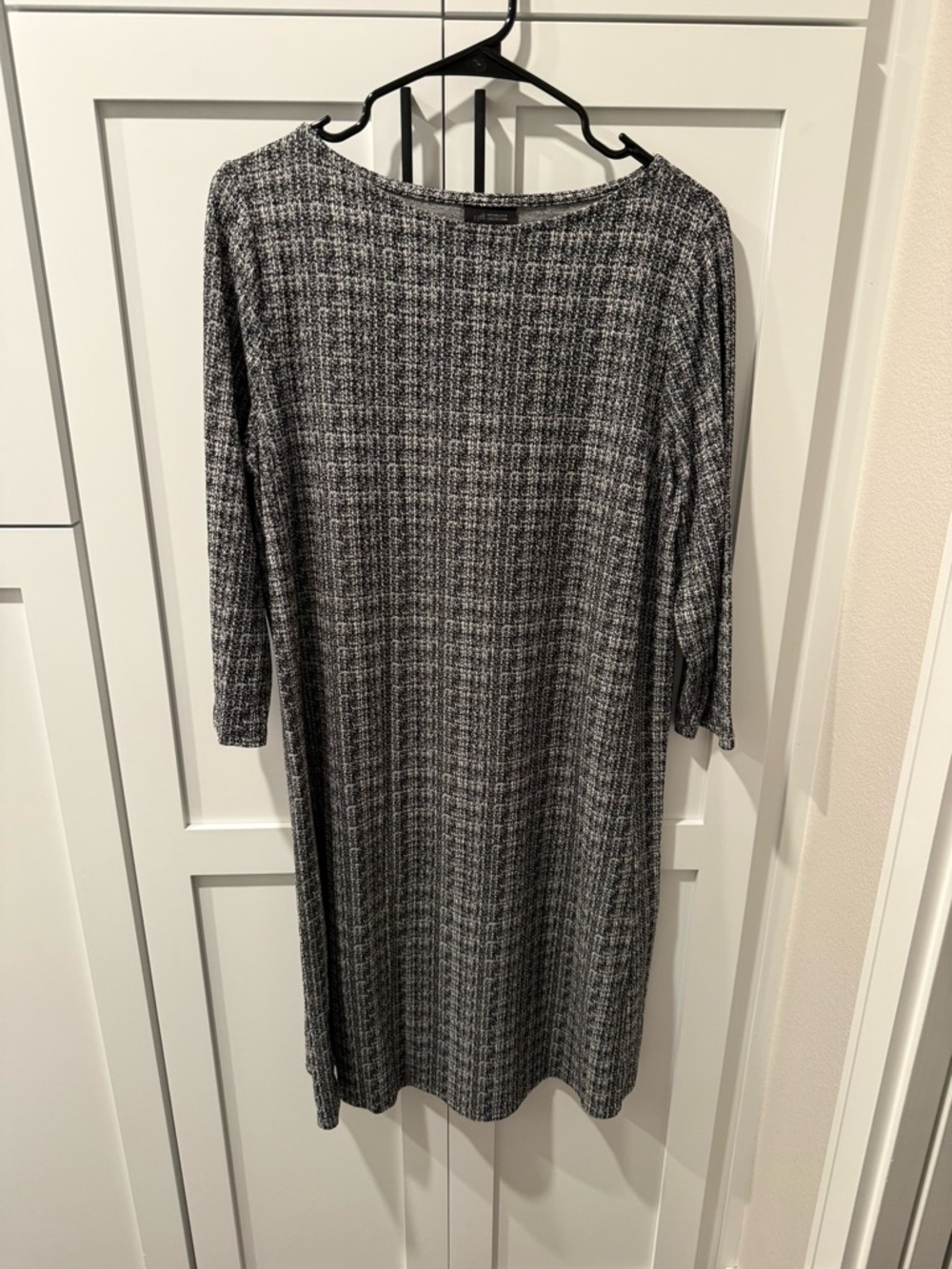 Jjill black and white gingham dress